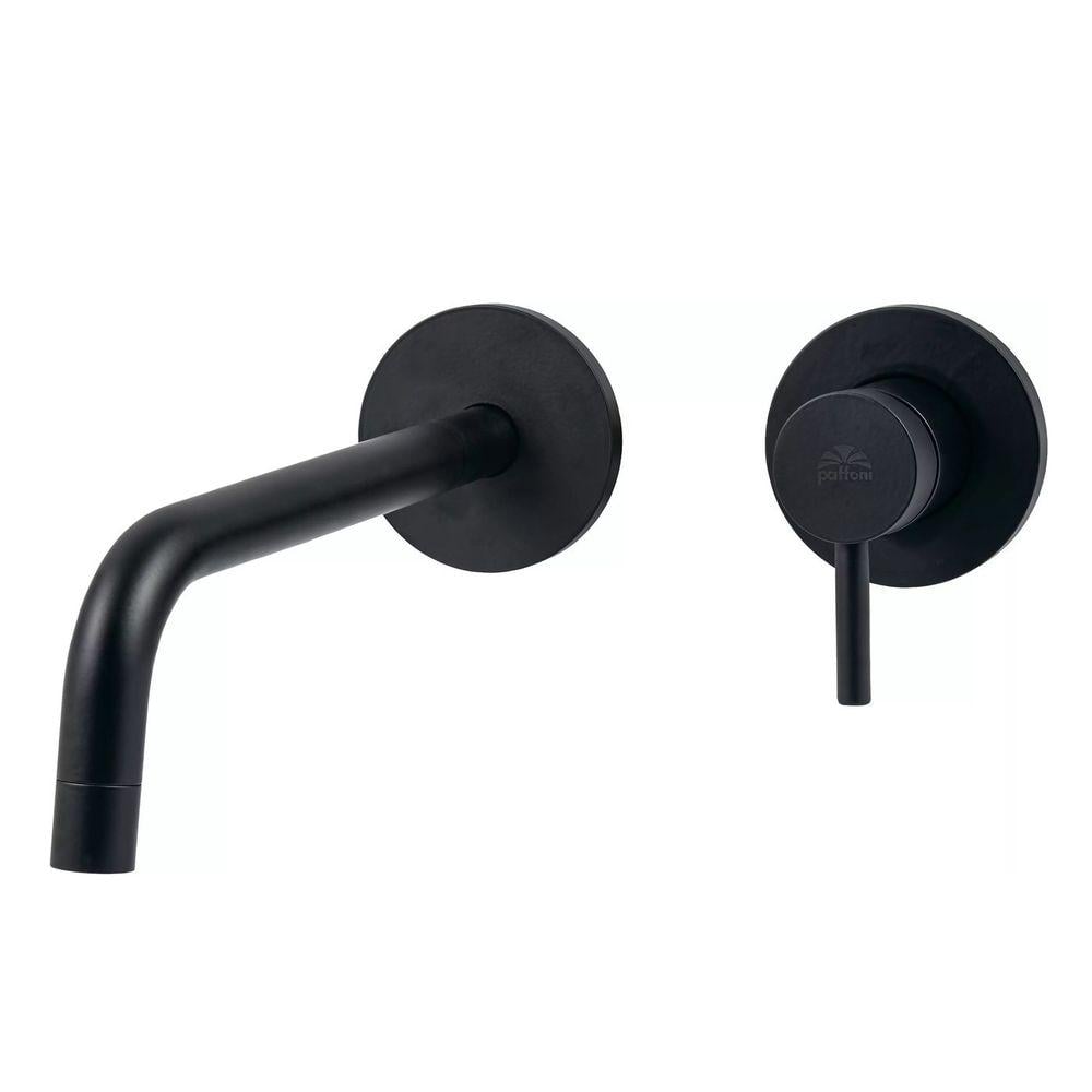 Змішувач настінний для умивальника Paffoni Light Чорний матовий (LIG007NO70)