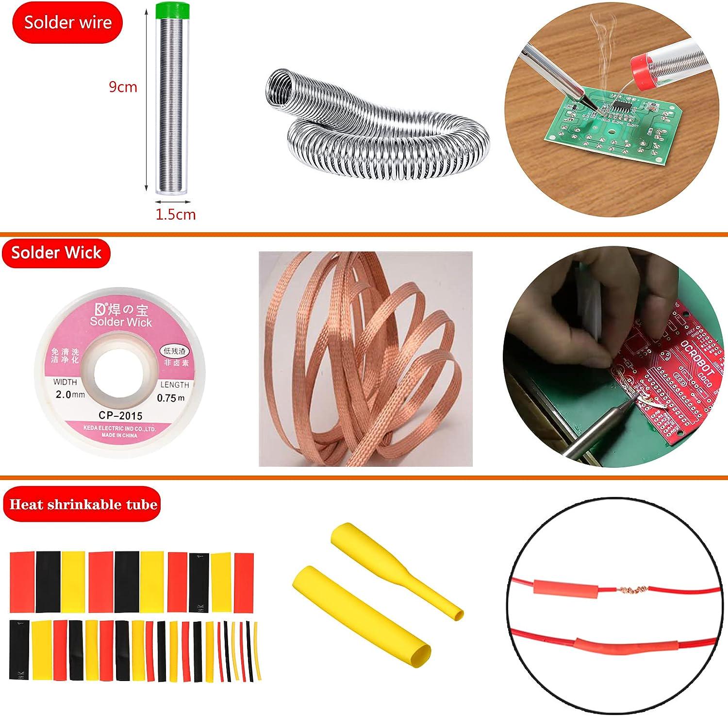 Паяльний набір у пеналі 60W 200-450 °C жала 900М/тестер/олово/каніфоль/інструменти (2000996194323) - фото 5 Паяльний набір у пеналі 60W 200-450 °C жала 900М/тестер/олово/каніфоль/інструменти (2000996194323) - фото 5