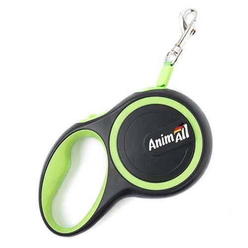 Поводок-рулетка AnimAll для собак до 25 кг 5 м Салатовый