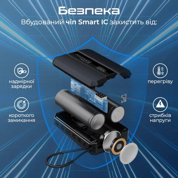 Повербанк Promate Neo-10 10000 mAh 30W Black (neo-10.Black) - фото 7