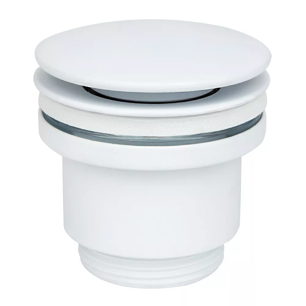 Клапан донный нажимной для раковины WEZER WHR-104-W d 63 мм 1 1/4" Белый (SQ-1047170)