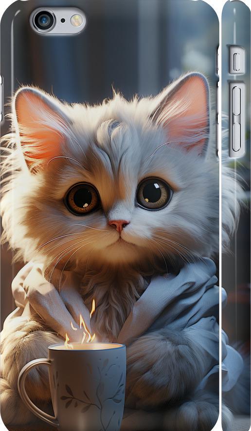 Чехол на iPhone 6 Plus White cat (5646m-48-42517)