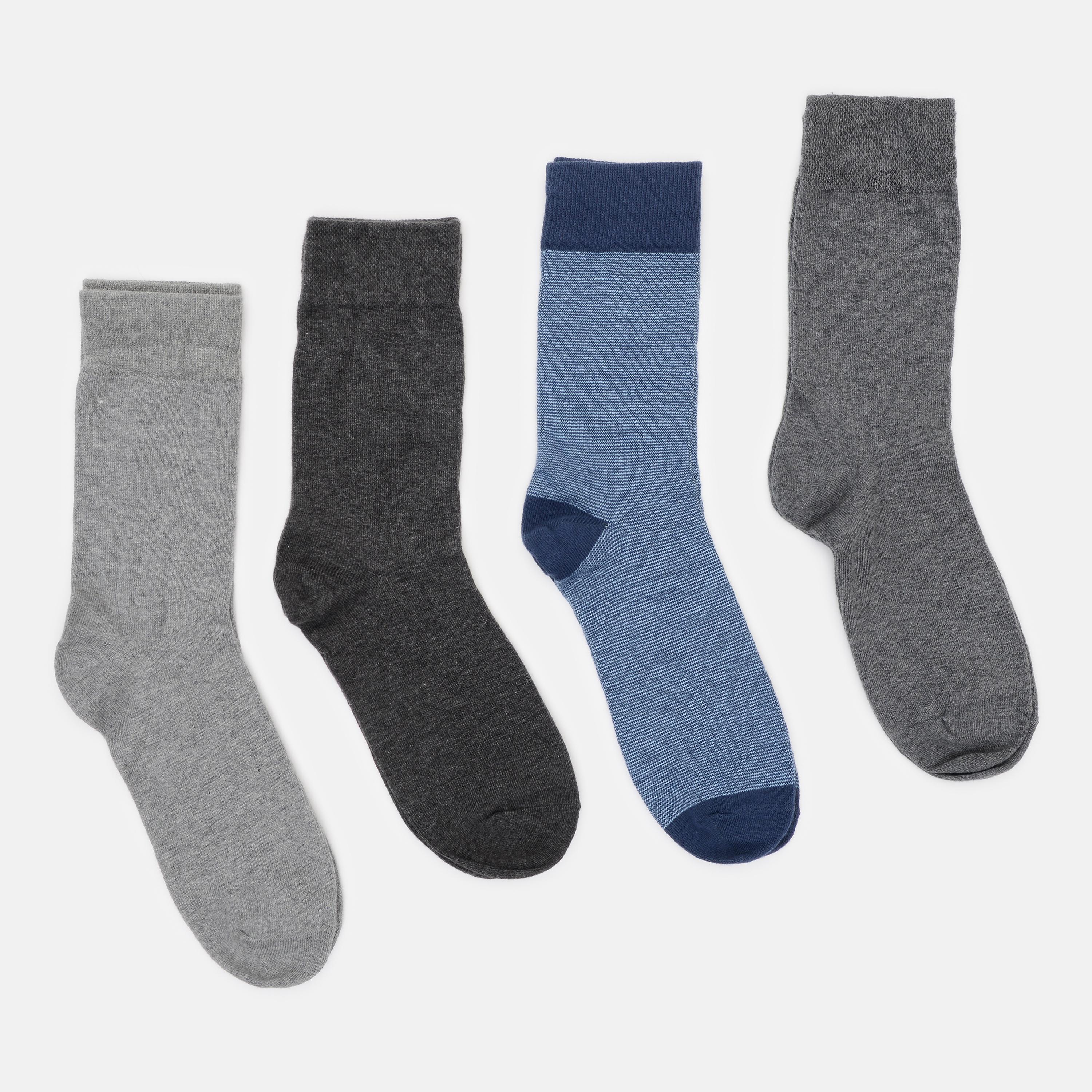 Шкарпетки C&A 4 пари р. 39-42 Сірий/Синій (2709652147)