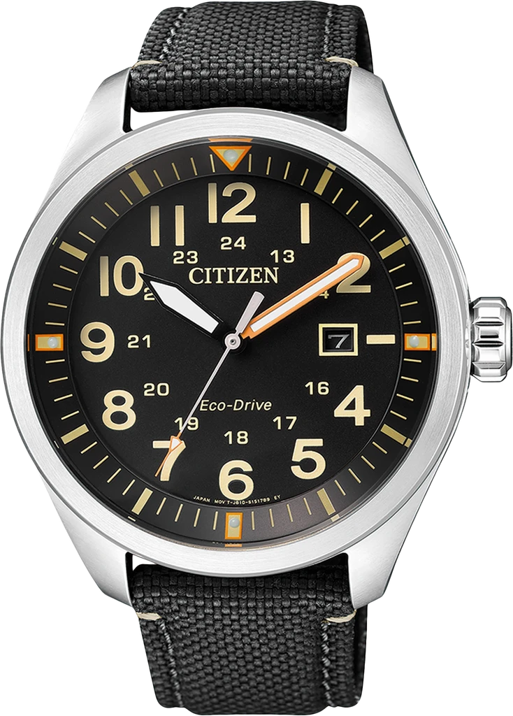 Наручний годинник чоловічий Citizen AW5000-24E Eco-Drive з сталевим корпусом/чорним циферблатом та водозахистом 100 м