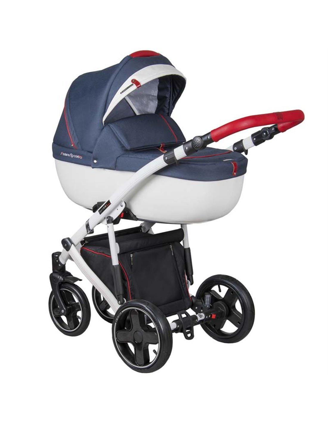 Коляска Coletto Modena 02 універсальна 2в1 з дощовиком сумкою та чохолом на ніжки Синій/Білий Коляска Coletto Modena 02 універсальна 2в1 з дощовиком сумкою та чохолом на ніжки Синій/Білий