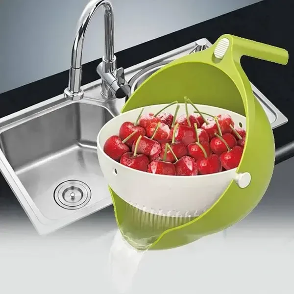 Друшляк Mesh Strainer Drain Basket силиконовый со сливом 2в1 (20113677) - фото 4 Друшляк Mesh Strainer Drain Basket силиконовый со сливом 2в1 (20113677) - фото 4