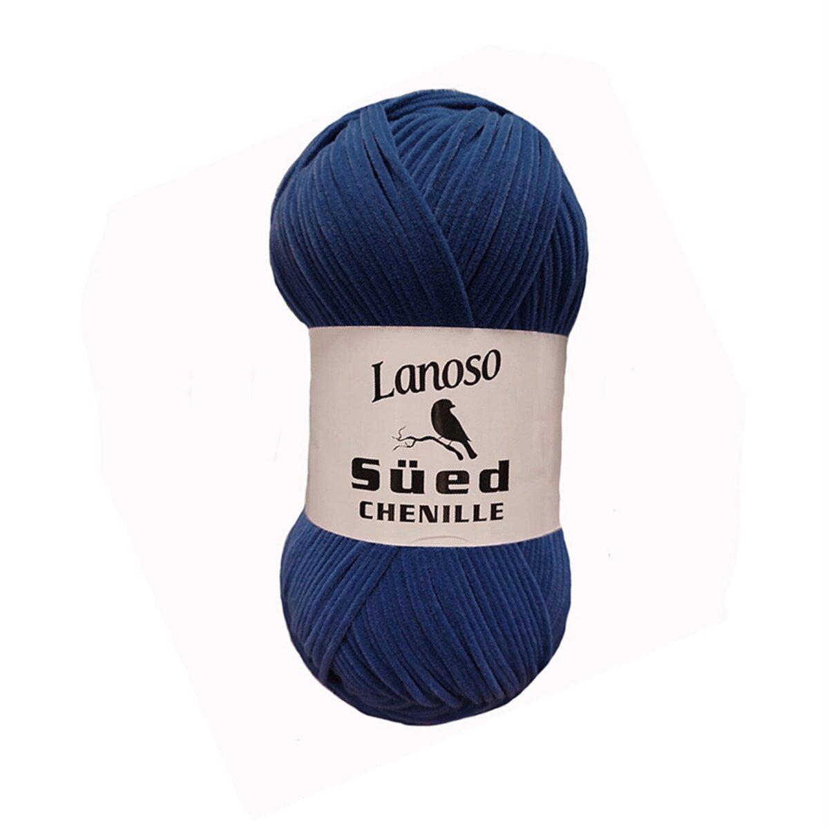 Пряжа Lanoso Sued Chenille 993 синий (3281)