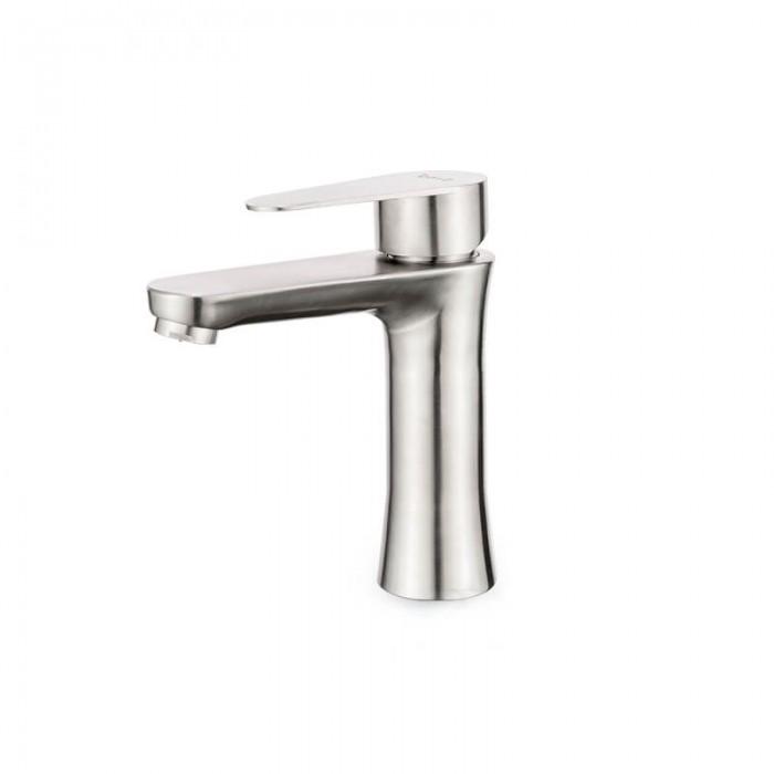 Смеситель для умывальника Frap F1048 1035894 однорычажный Сатин (102443) Смеситель для умывальника Frap F1048 1035894 однорычажный Сатин (102443)