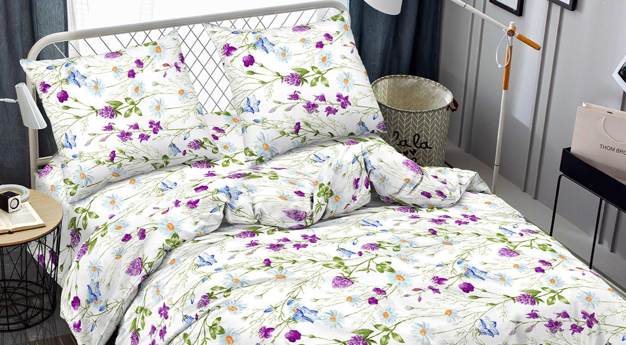 Комплект постельного белья Zastelli J3833-9 Луг жатка евро 200х220 см Разноцветный