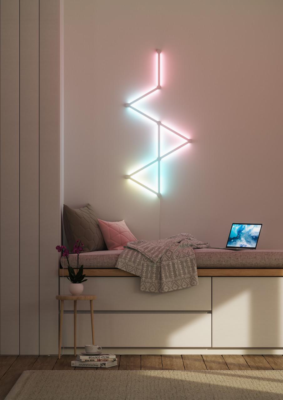 Розумна система освітлення Nanoleaf Lines Smarter Kit Apple HomeKit 9 шт. (1552184250) - фото 5