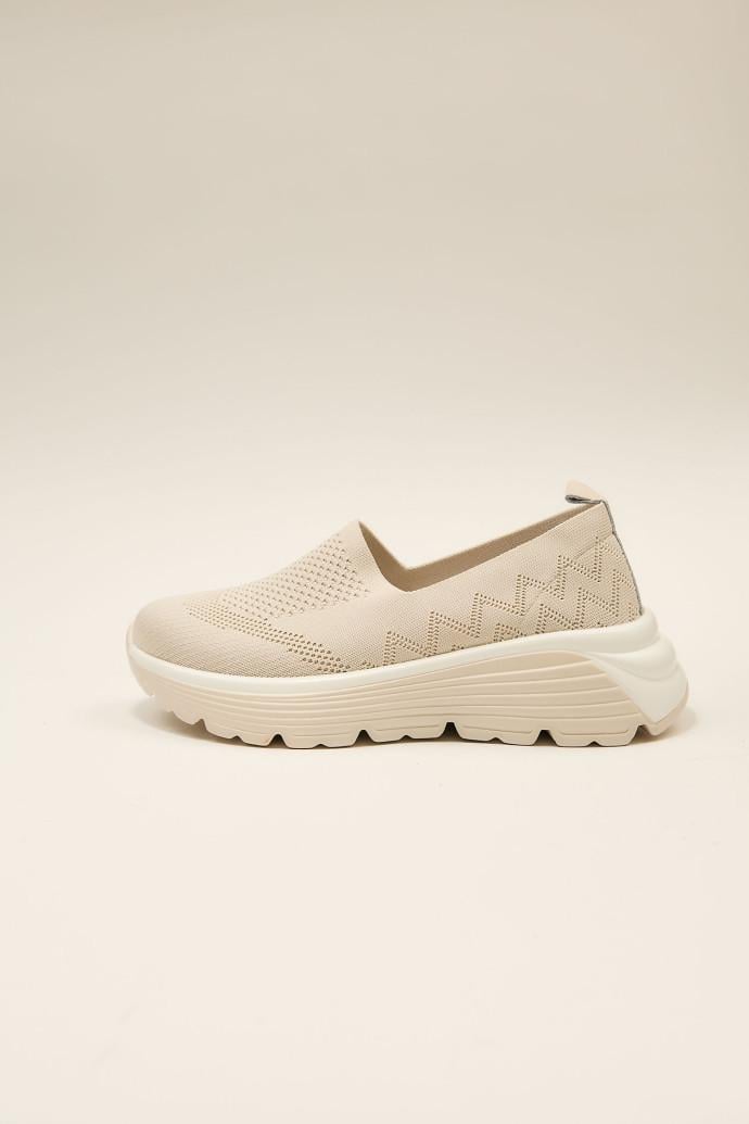 Слипоны женские ALLSY р. 40 Бежевый (195540) - фото 1