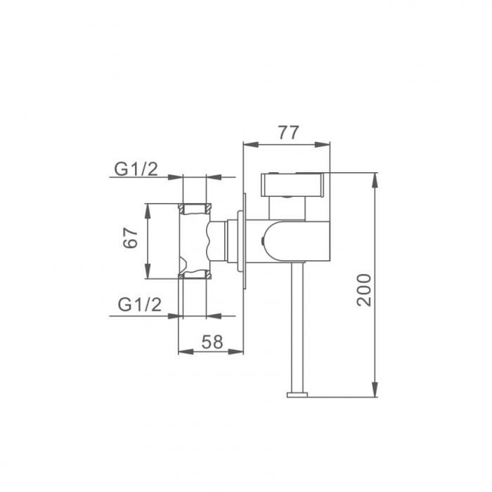 Смеситель с гигиеническим душем Frap F7512 Хром - фото 2