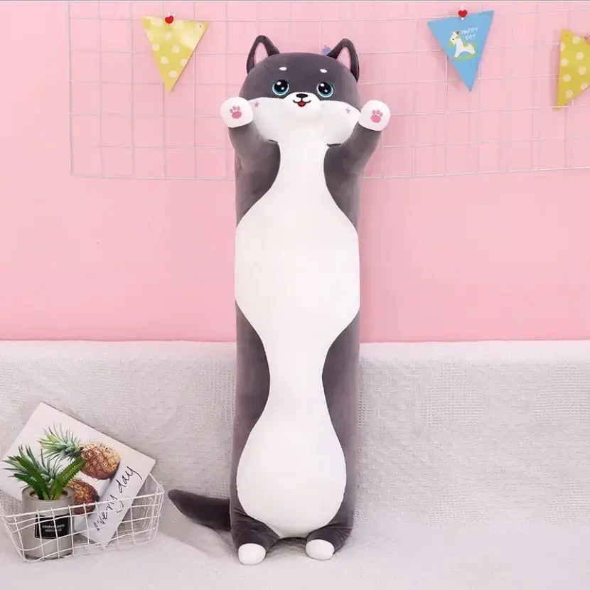 М'яка іграшка плюшева Кіт Батон 50 см Темно-сірий (TO-264)