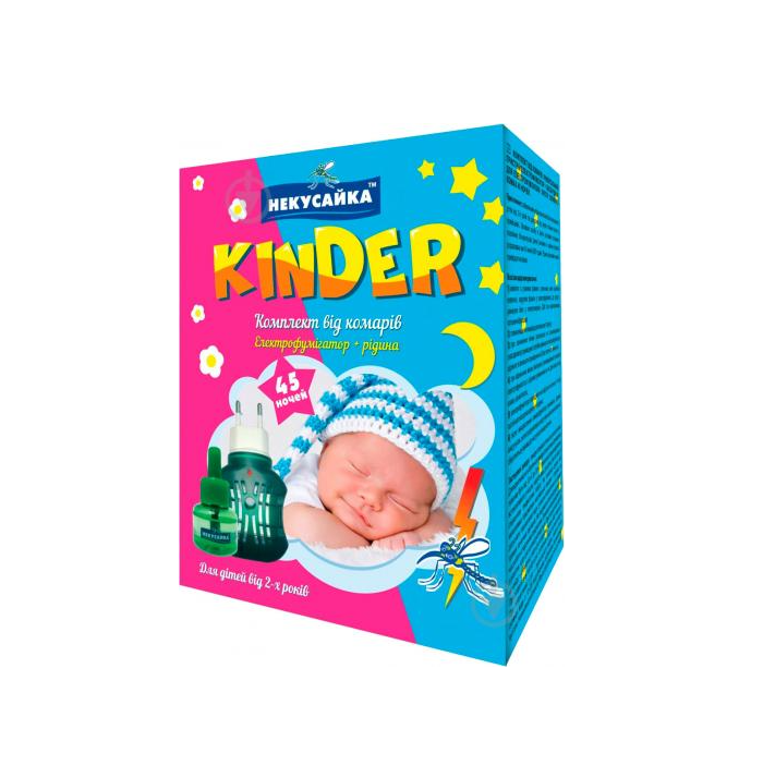 Комплект от комаров Kinder Некусайка 45 ночей 30 мл (MPT-90147)