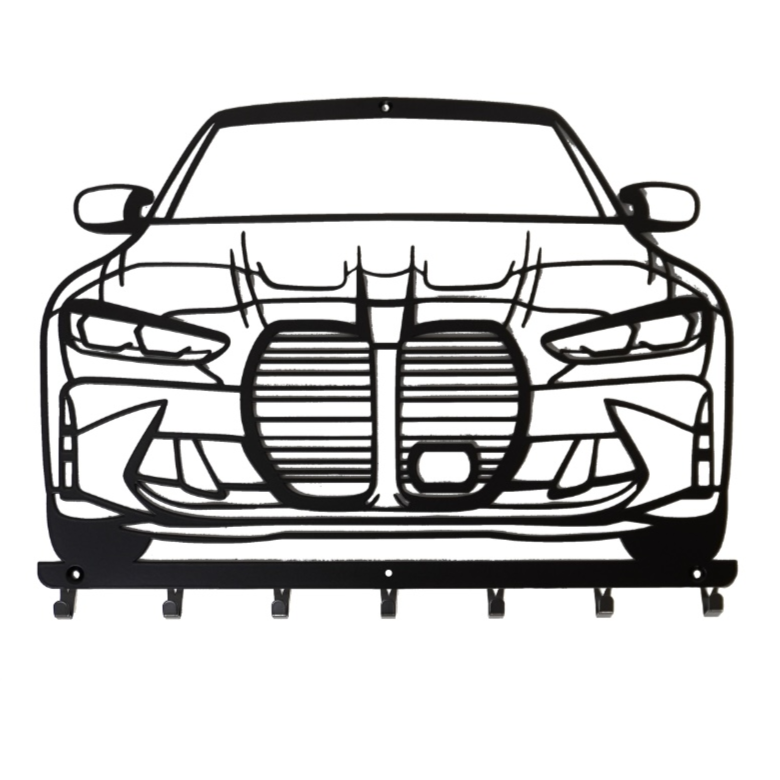 Вешалка для одежды и аксессуаров BMW 7 крючков ширина основания для крючков 80 см (27022522XL)