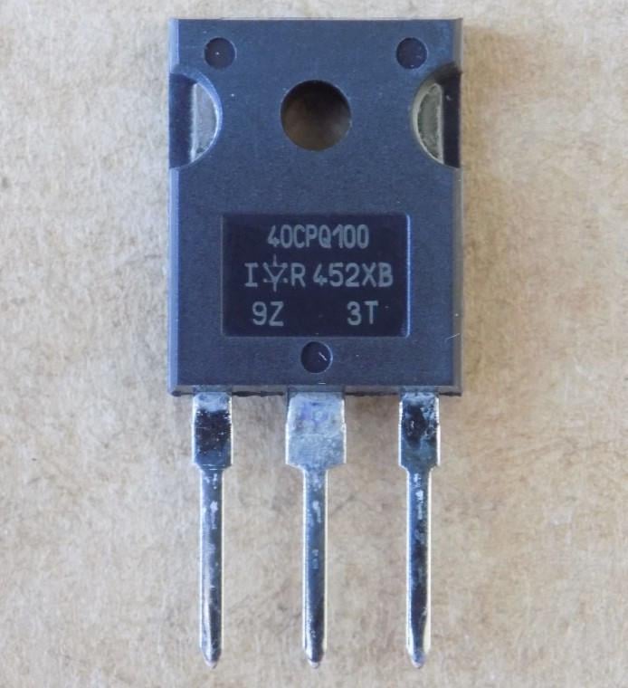 Диод Шоттки 40CPQ100 40A/100V/TO247-3pin (27752) Диод Шоттки 40CPQ100 40A/100V/TO247-3pin (27752)