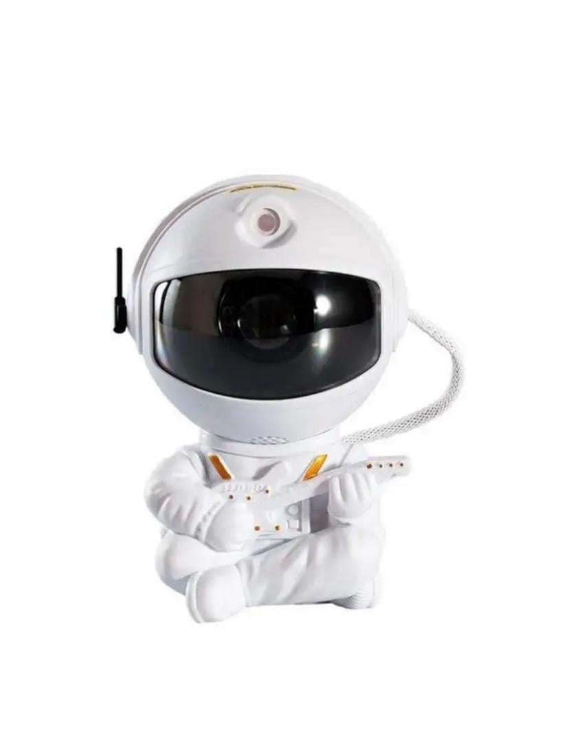 Ночник с проекцией Звездное небо Астронавт с гитарой с пультом Белый (30151389ER)