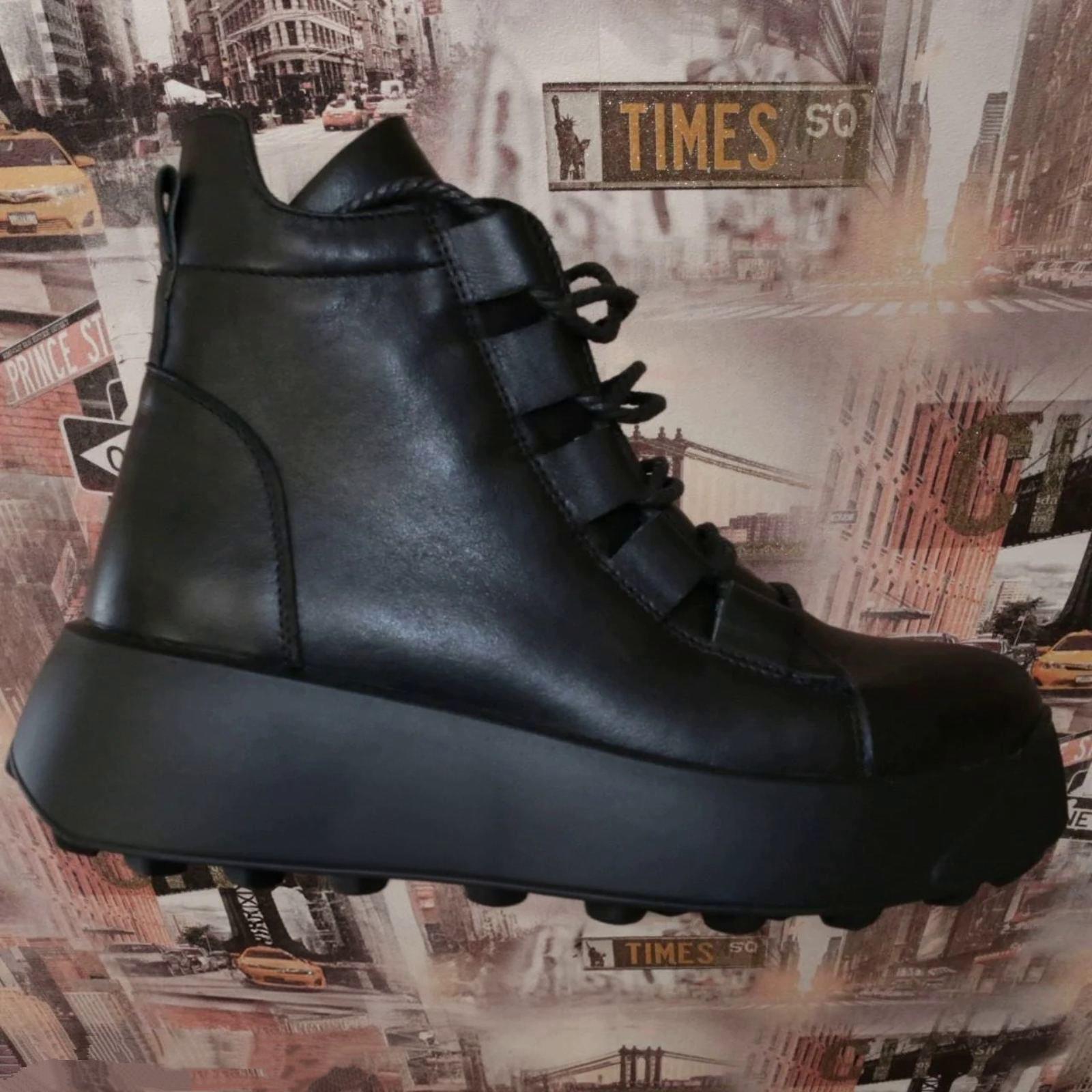 Ботинки молодежные Starmani натуральная кожа на шнуровке р. 37 Черный (2081)