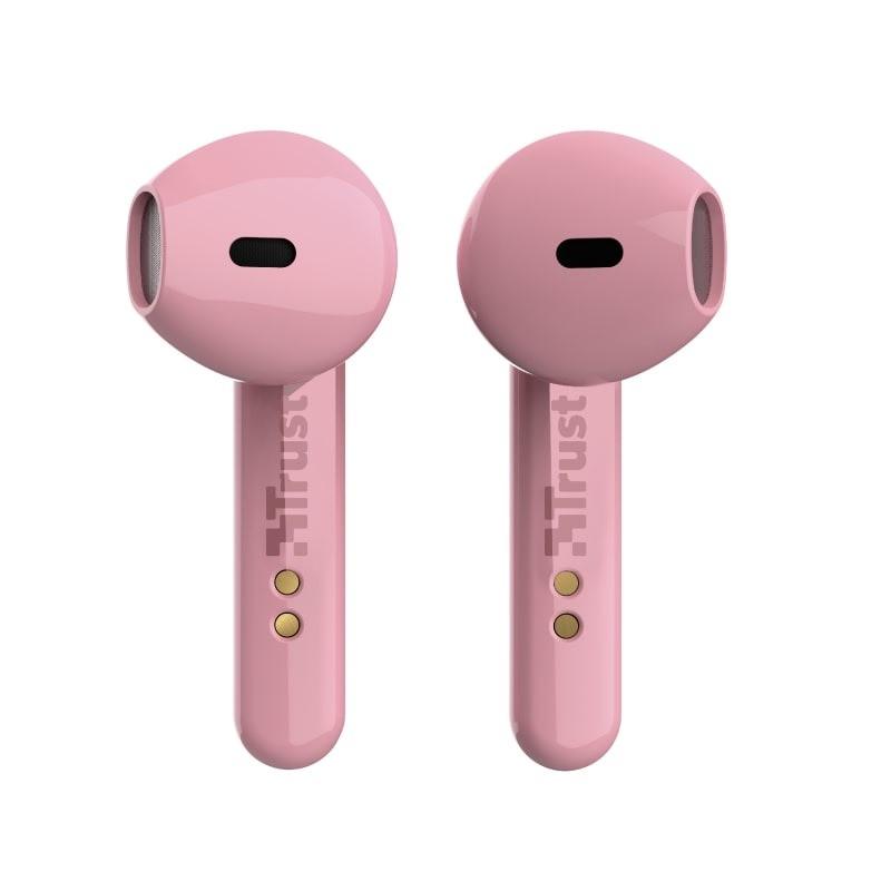 Наушники беспроводные Bluetooth Trust Primo Touch True Wireless, Pink (iz15491) - фото 4