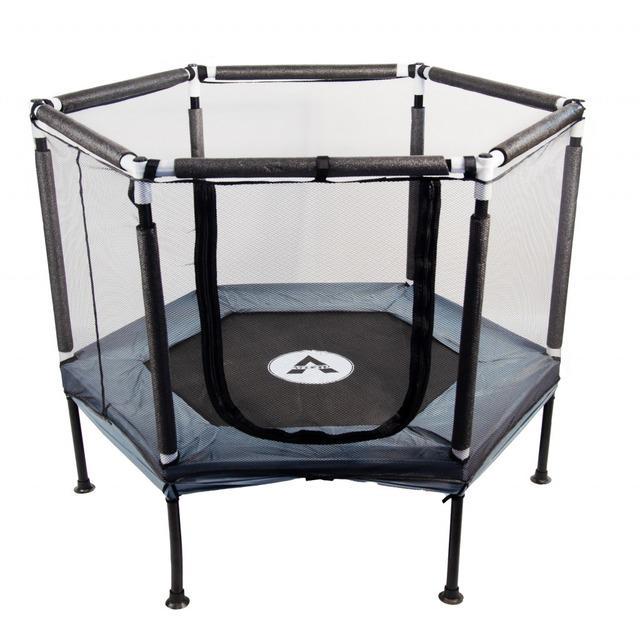 Батут-манеж детский Atleto с сеткой 125 см Серый (KRB03) - фото 3 Батут-манеж детский Atleto с сеткой 125 см Серый (KRB03) - фото 3