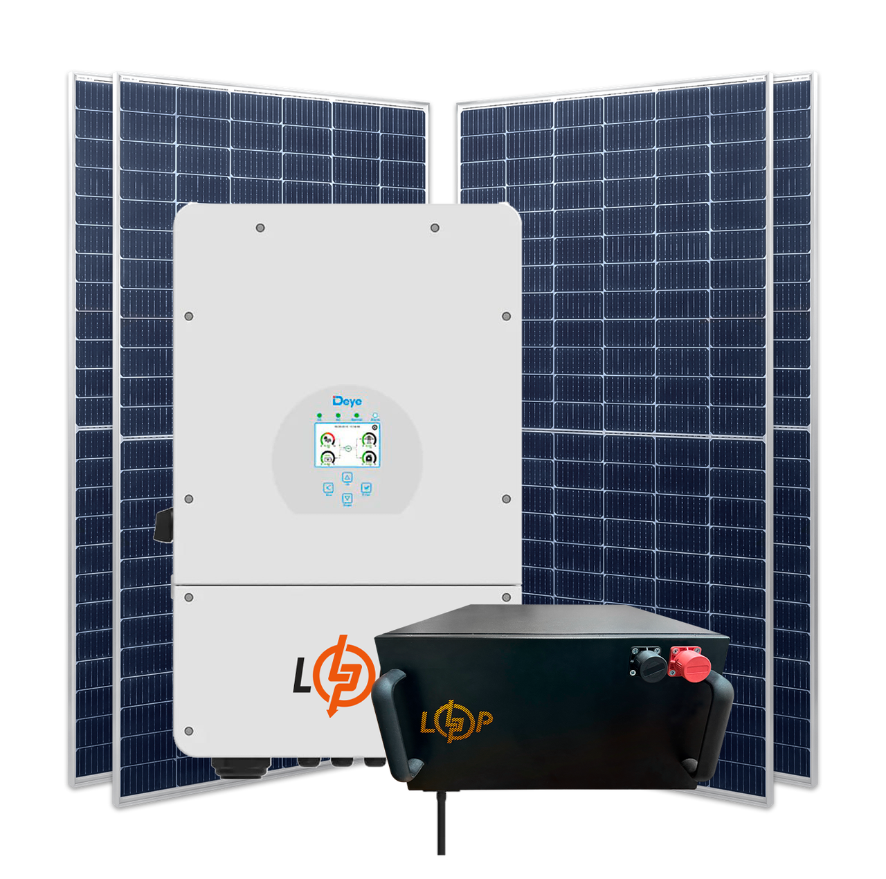 Станция гибридная 8 кВт 1ф с LiFePO4 на 11,7 кВт