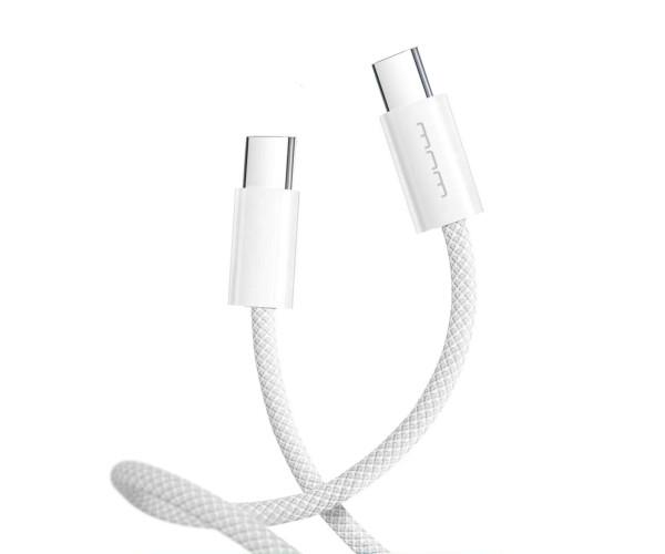 Кабель Data Wuw X200 Type-C-Type-C PD 60W 1 м белый (06Wuw-X200TT) - фото 2