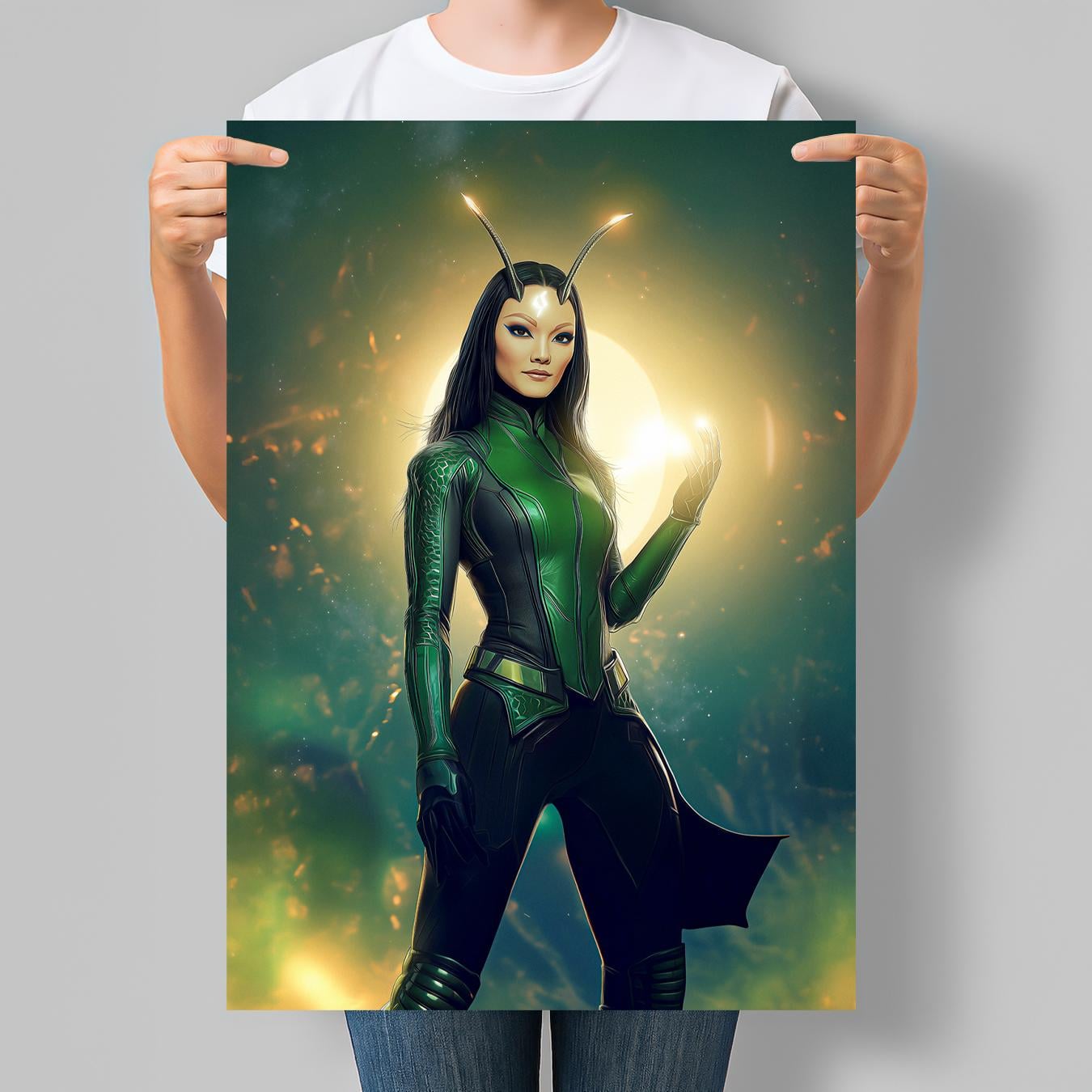 Постер супергероиня Marvel Мантис Fan art Серия Superheroine Collection 30x42 см A3 без рамки (MAR08_A3)