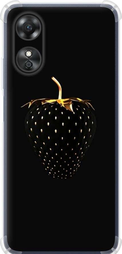 Чехол на Oppo A17 Черная клубника (3585sp-2954-42517)