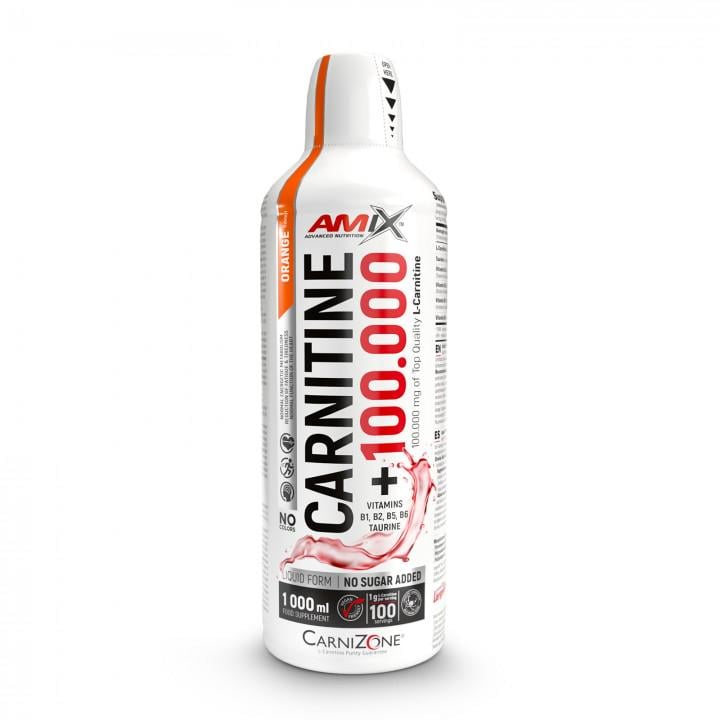 Жироспалювач для спорту Amix Nutrition Carnitine 100.000 mg CarniZone 1000 ml /100 servings/ Orange