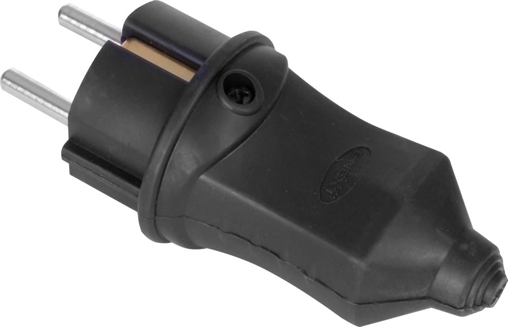 Вилка прямая e.plug.rubber.028.16 каучуковая с заземлением 16А (s9100023) Вилка прямая e.plug.rubber.028.16 каучуковая с заземлением 16А (s9100023)