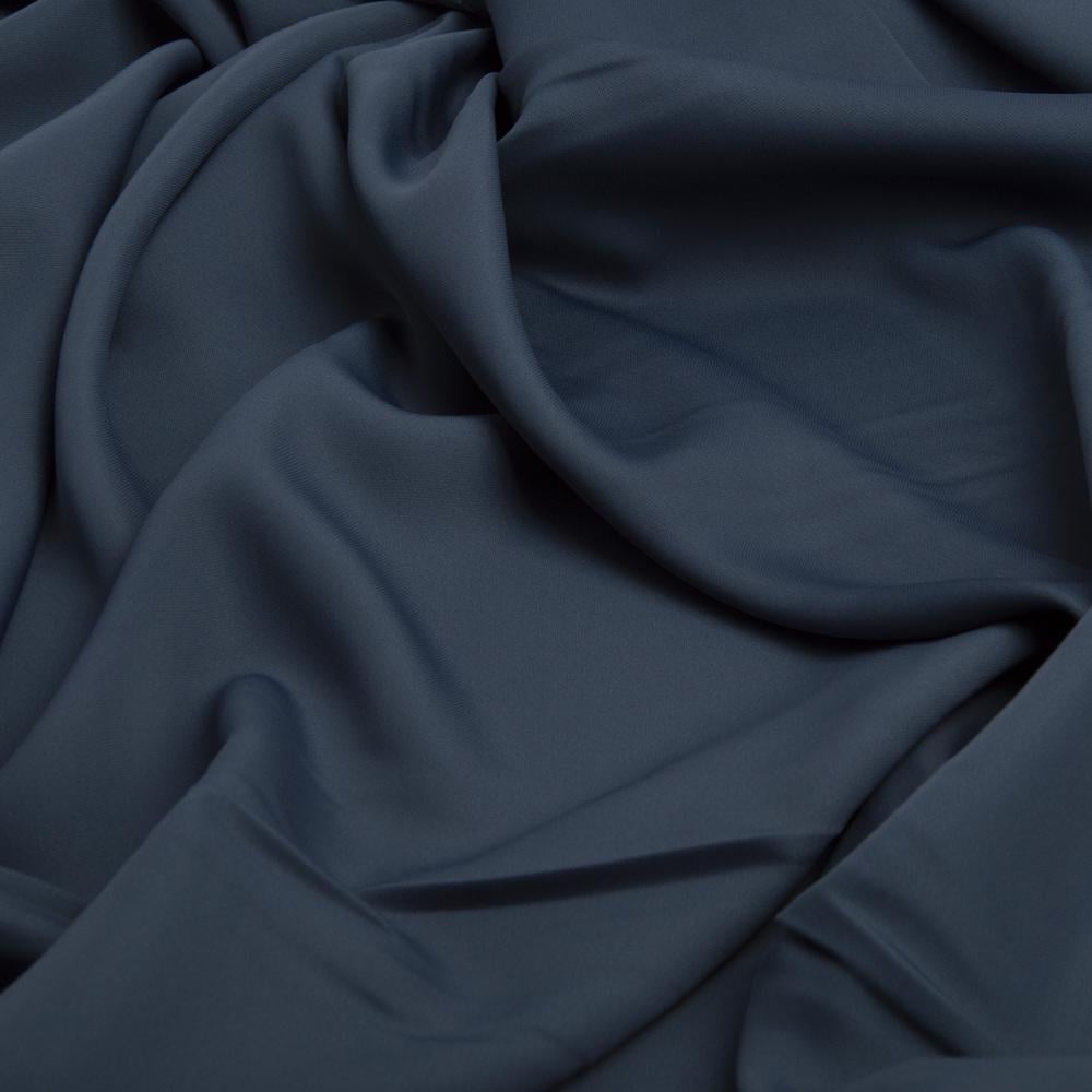 Тканина плательна Wave crep Темний денім (23963)