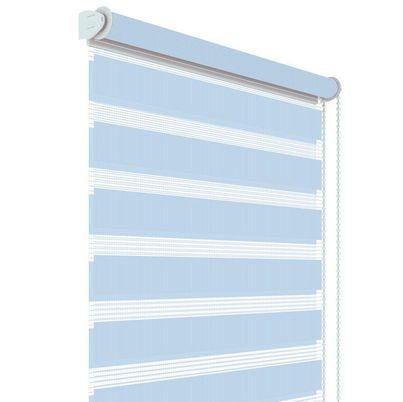 Рулонные шторы день-ночь Ale-Rolety 130x150 см Голубой (15393716)