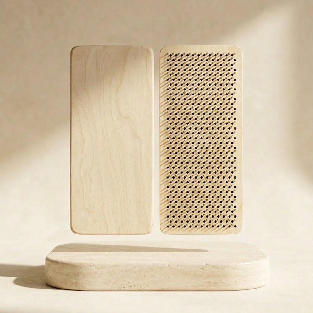 Доска Садху Krok Минимализм прямоугольный оцинкованные гвозди 10 мм Натуральное дерево (TY-015-1)