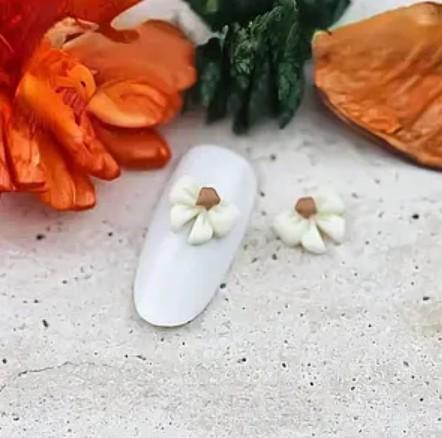 Шарми для нігтів БАнтик 2 шт. 8х10 мм Молочно-коричневий (0113111)