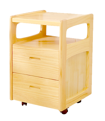 Тумба прикроватная из дерева Куламу Ваниль (ПТМ-001102)