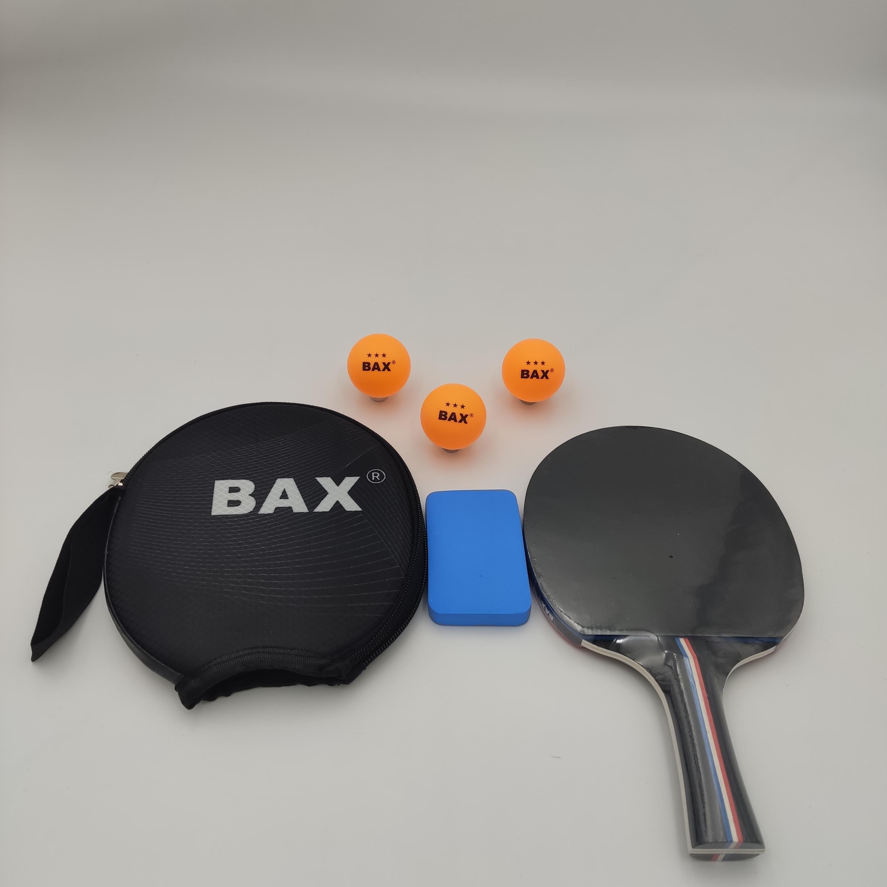 Набор для настольного тенниса Bax ракетка/мячики 3 шт./губка для чистки ракеток Loki (151308+151301+151306)