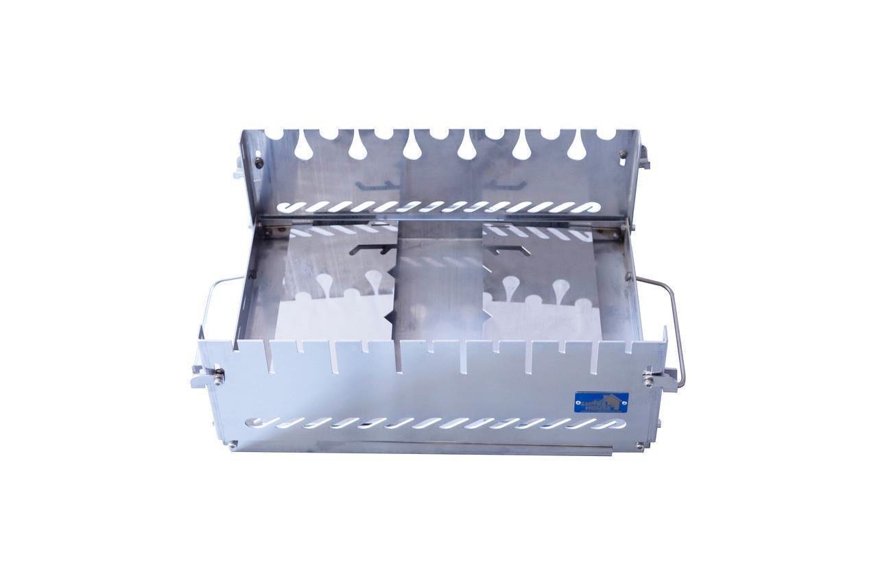 Мангал-валіза Smoke House Case 6 з нержавіючої сталі з сумкою та решіткою (510004) - фото 4 Мангал-валіза Smoke House Case 6 з нержавіючої сталі з сумкою та решіткою (510004) - фото 4