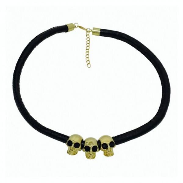 Декор для Хэлоуина Seta Шнурок Чокер Черепа (16-353)