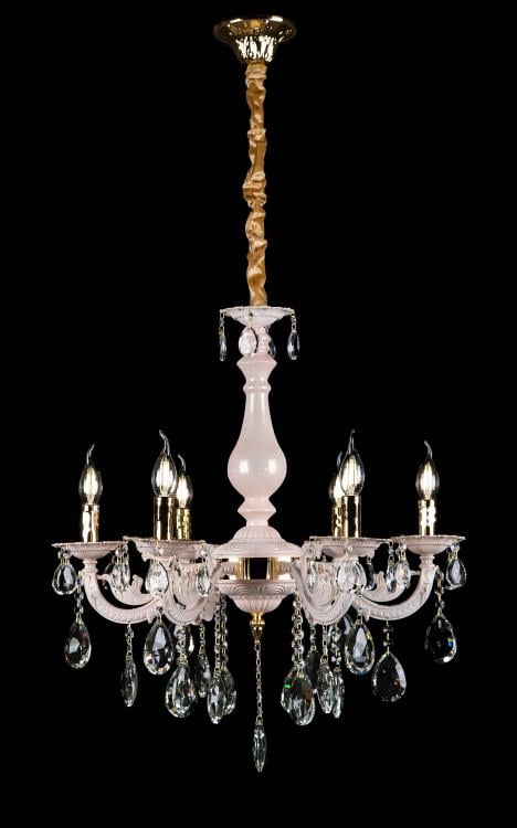 Люстра свічка Ray L29683/6 GD+WT (IR006722) Люстра свічка Ray L29683/6 GD+WT (IR006722)