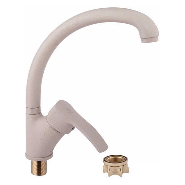 Смеситель кухонный из латуни с хромированным покрытием WAL SPA7-B279SD на гайке Бежевый (2493752885) Смеситель кухонный из латуни с хромированным покрытием WAL SPA7-B279SD на гайке Бежевый (2493752885)