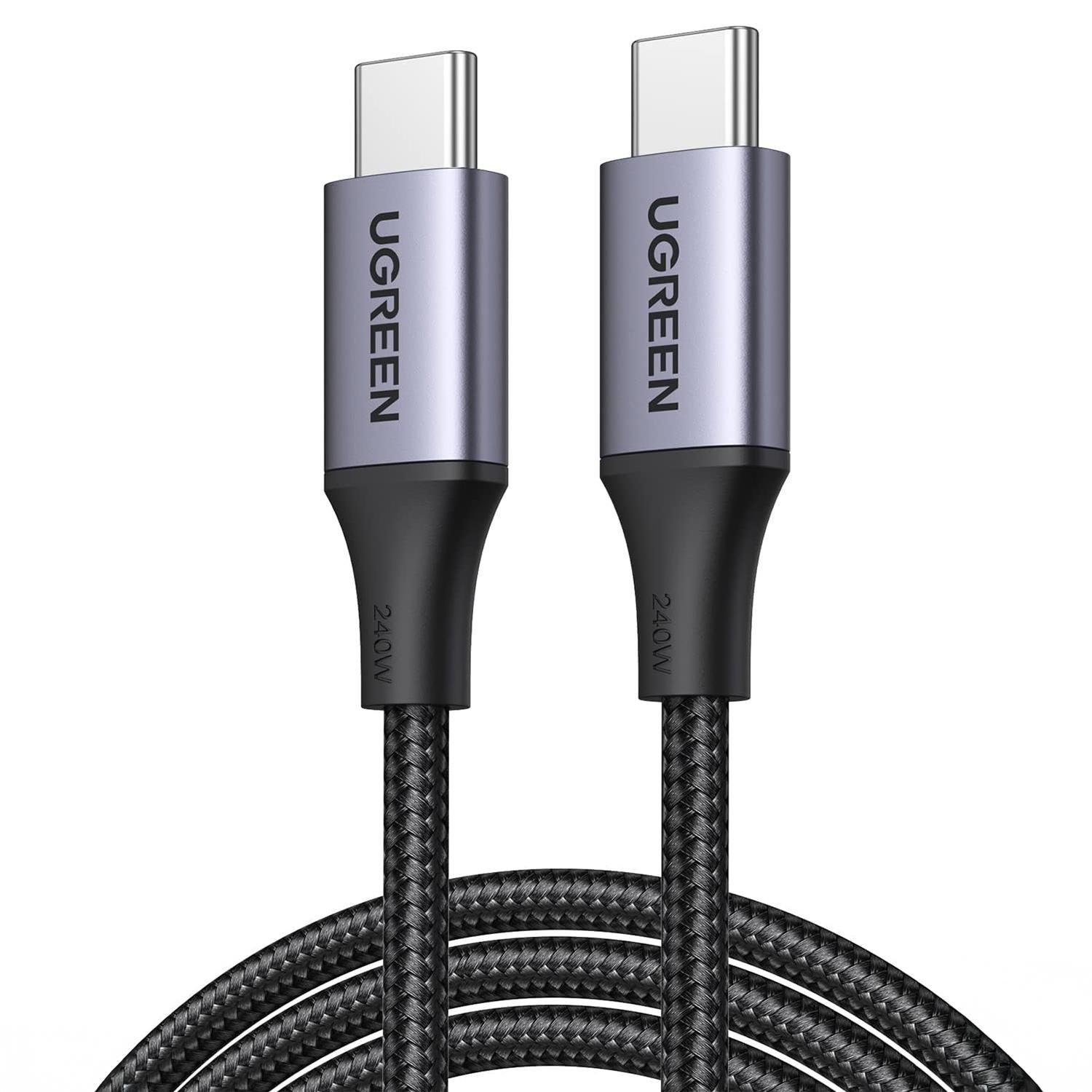 Кабель USB-C на USB-C UGREEN US535 240 Вт 1 м Чорний (15311)