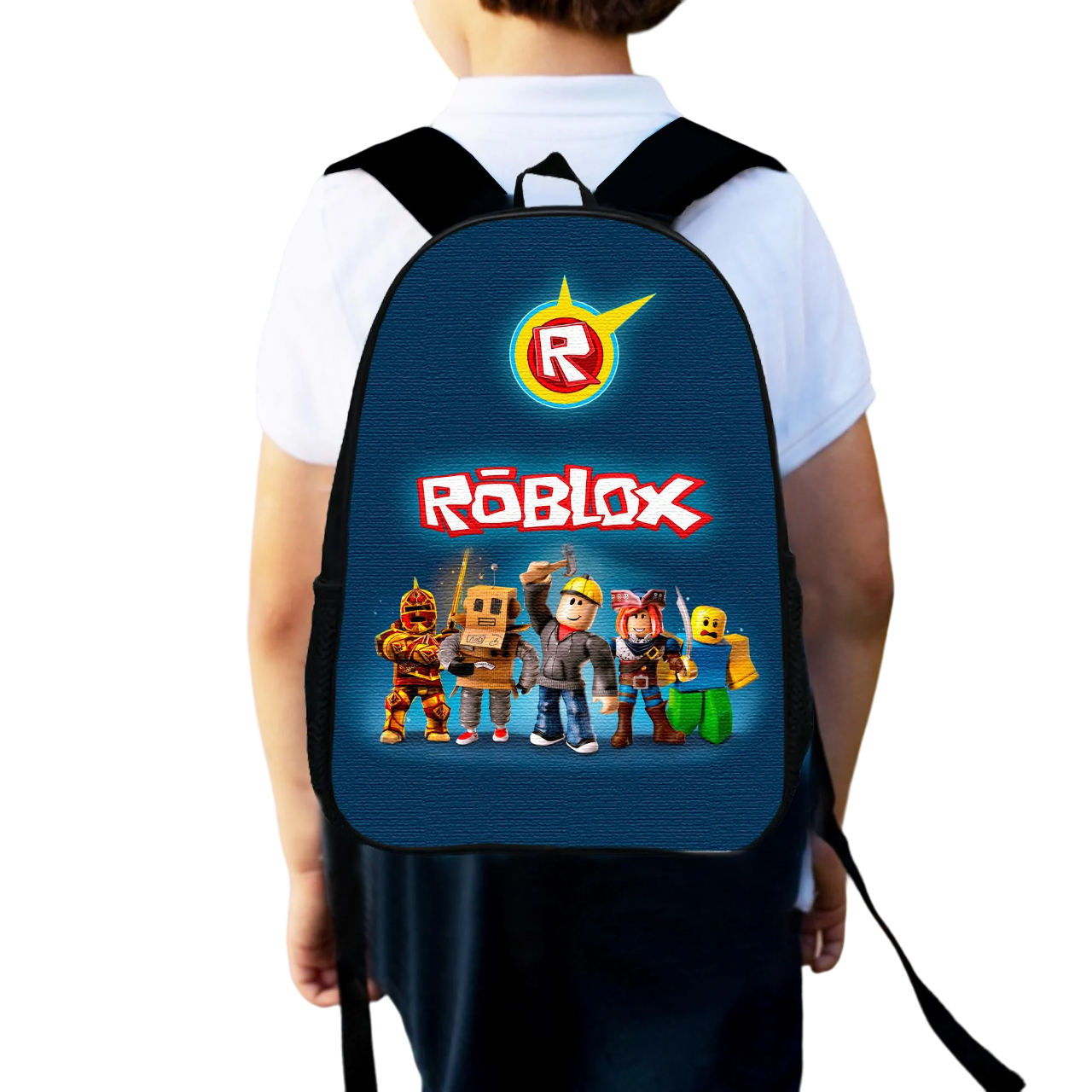 Школьный рюкзак детский для мальчика Roblox городской 34х27 см (0024) Школьный рюкзак детский для мальчика Roblox городской 34х27 см (0024)