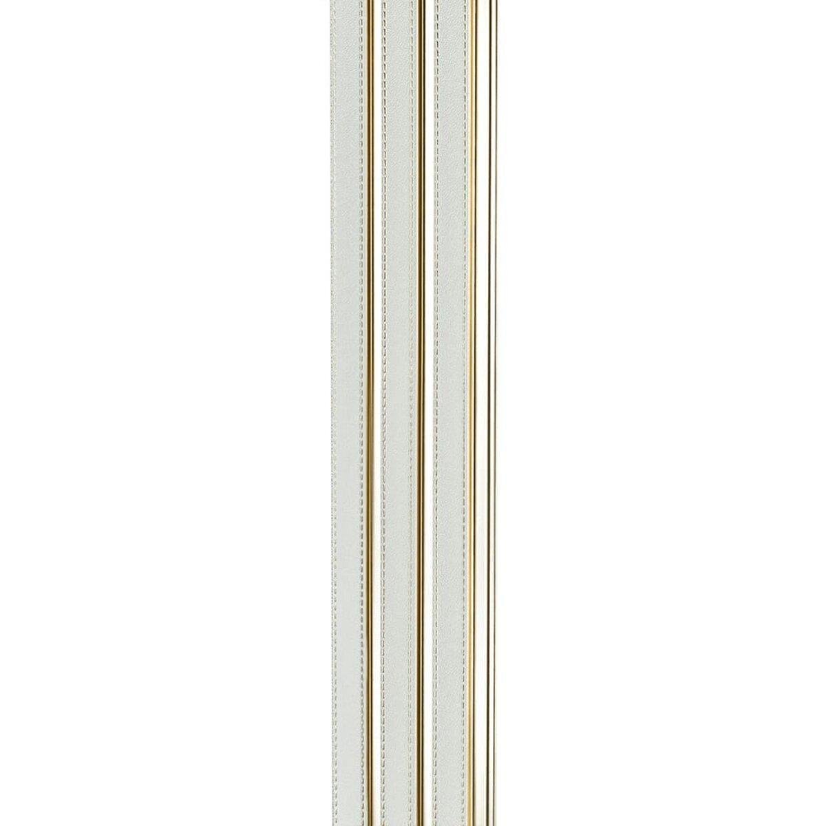 Рельс декоративный PS 2900х120х12 мм Под белую кожу с Золотым (SW-00002130) - фото 5 Рельс декоративный PS 2900х120х12 мм Под белую кожу с Золотым (SW-00002130) - фото 5
