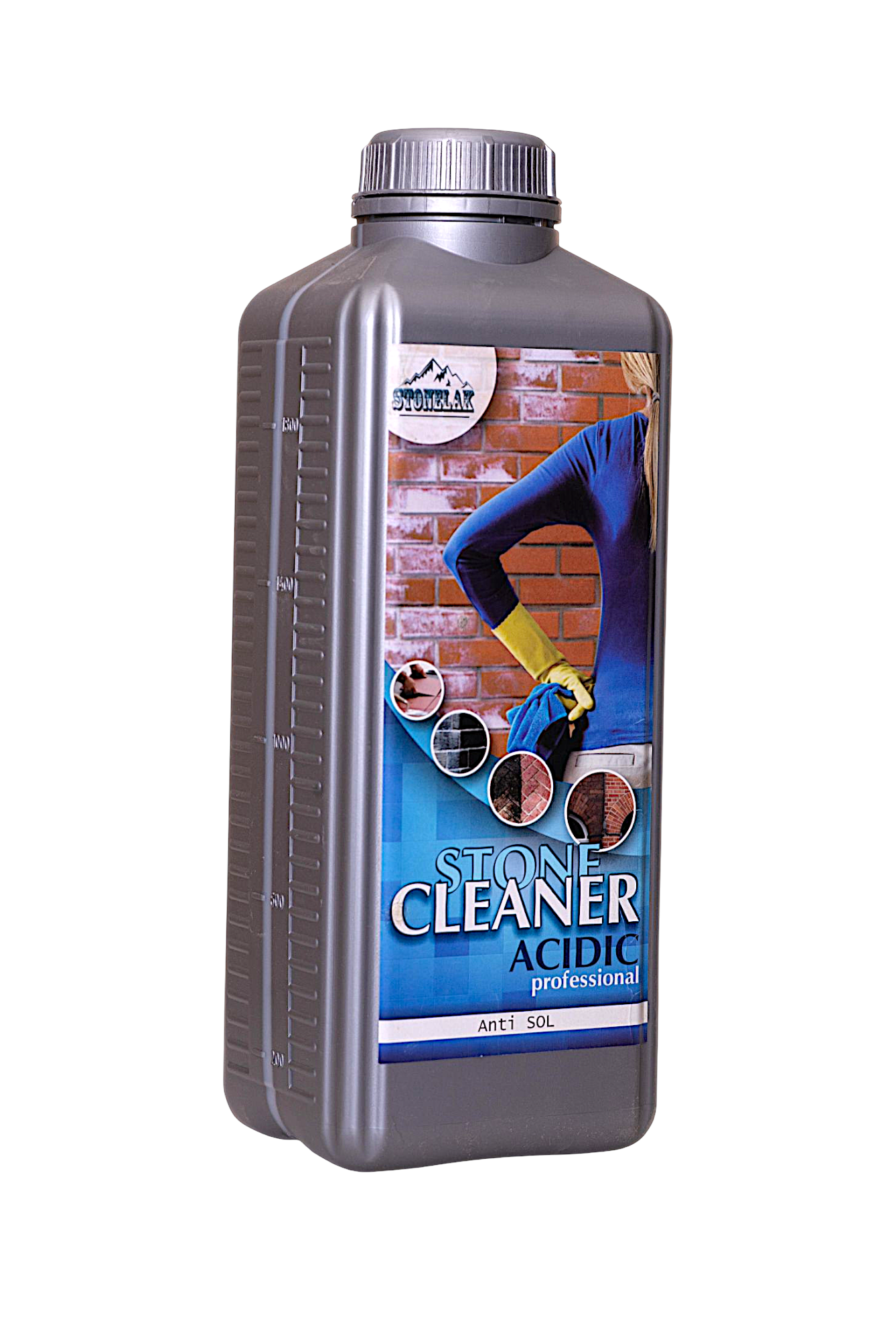 Очисник знежирювач/знепилювач будівельний STONE CLEANER ACIDIC/Professional/ANTI SOL 10 л