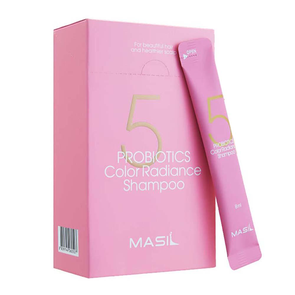 Шампунь защиты цвета Masil 5 Probiotics Color Radiance с пробиотиками 8 мл 20 шт. (8800000000507) - фото 1