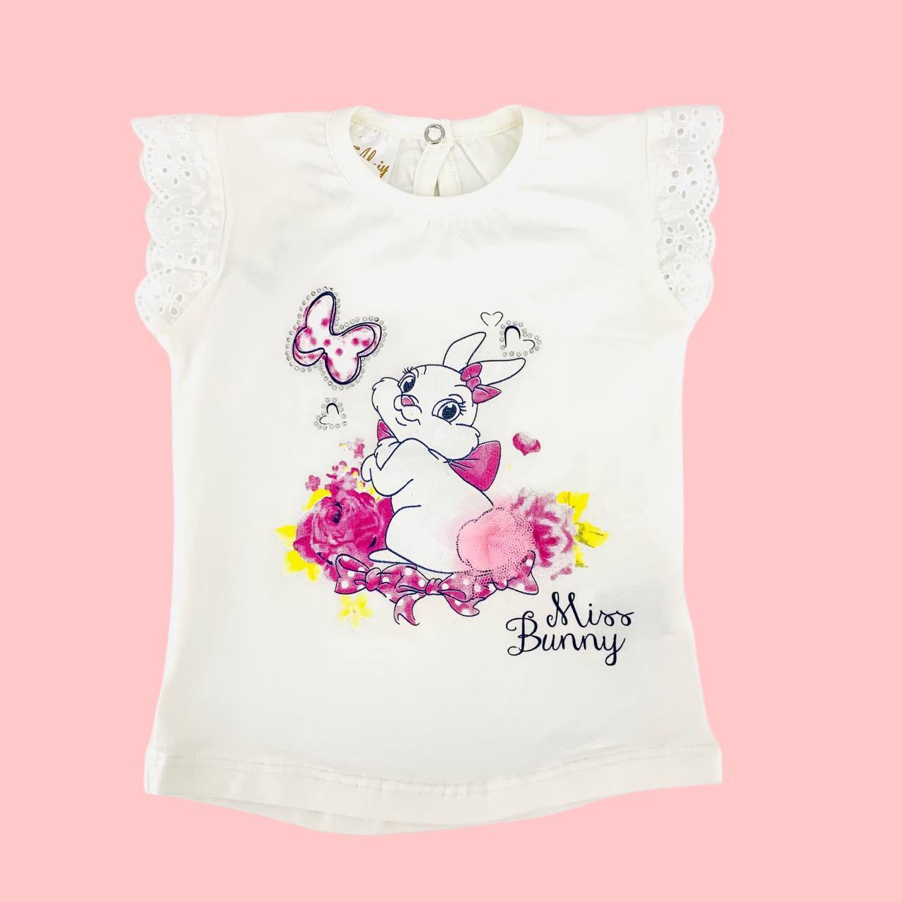 Футболка Al-giy 170347 Miss Bunny 74 см 9 міс. (2421043139) Футболка Al-giy 170347 Miss Bunny 74 см 9 міс. (2421043139)