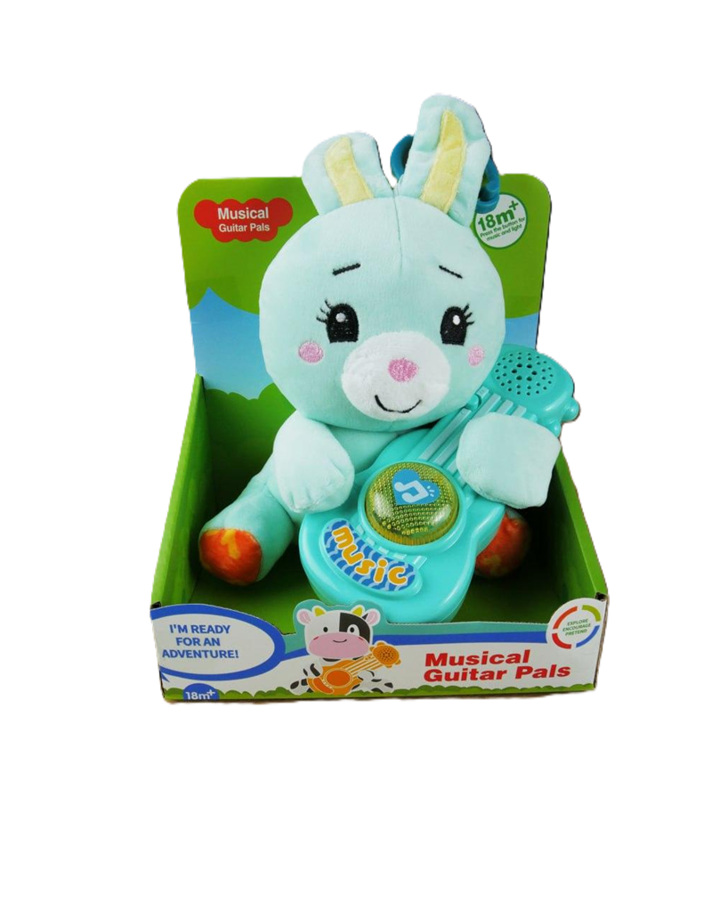 Игрушка музыкальная 1948-5 36 животное двигает лапкой/подсветка/мелодии/кольцо-фиксатор (167422)