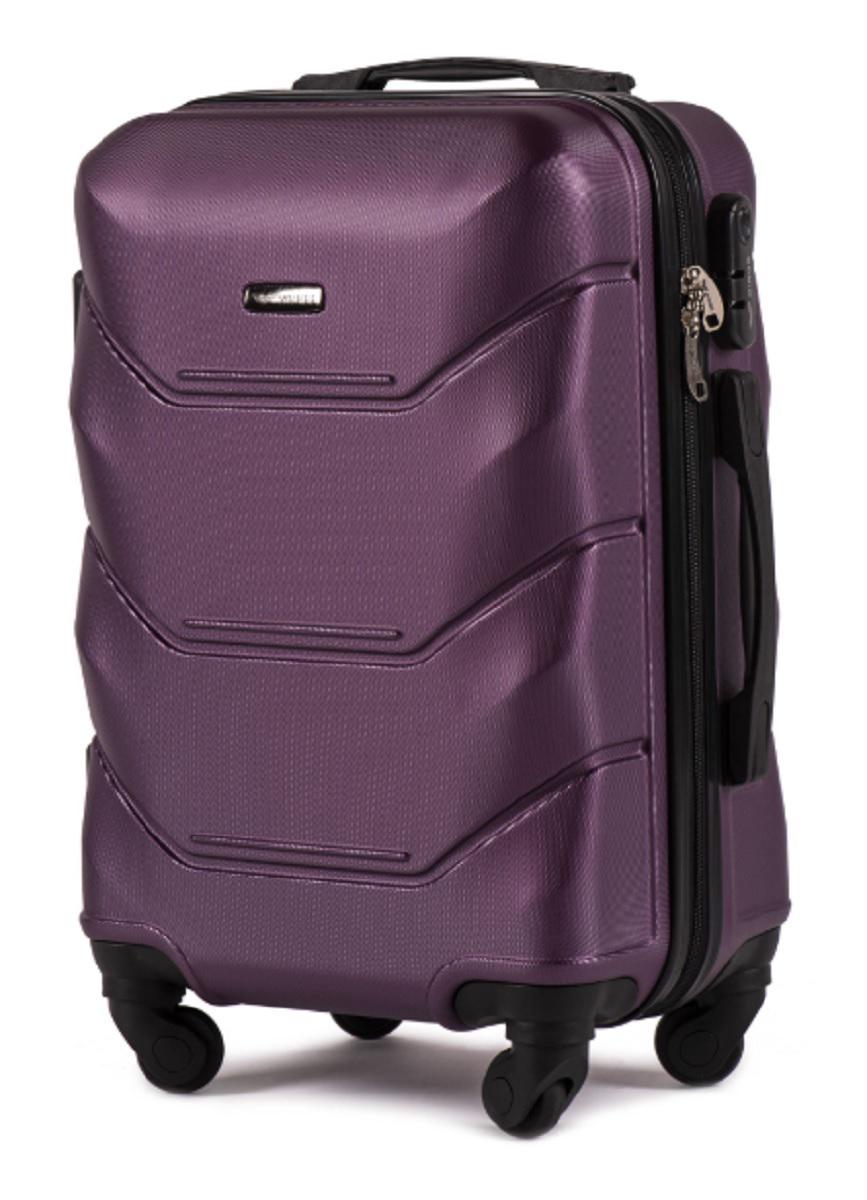 Чемодан пластиковый Wings 147 малый Темно-фиолетовый (Wp00188) - фото 1 Чемодан пластиковый Wings 147 малый Темно-фиолетовый (Wp00188) - фото 1