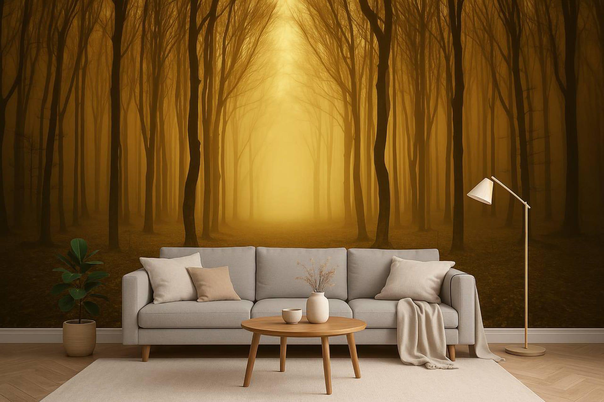 Фотообои флизелиновые Styleo Print-walls Таинственный лес 0136 350х270 см (Pw-0136/3)