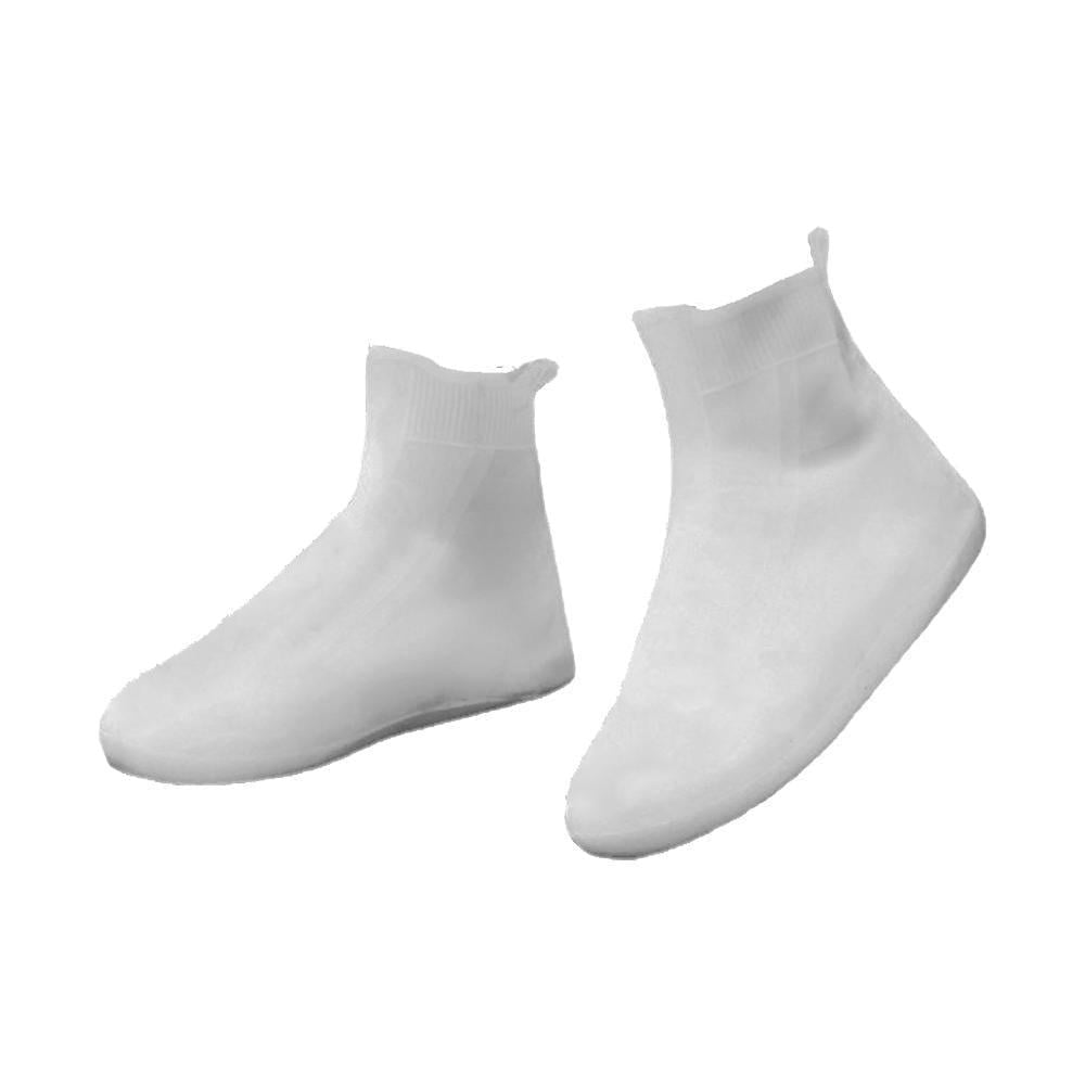 Бахилы-чехлы водонепроницаемые многоразовые на обувь от дождя и снега силиконовые XL р. 40-42 Белый (21372182)